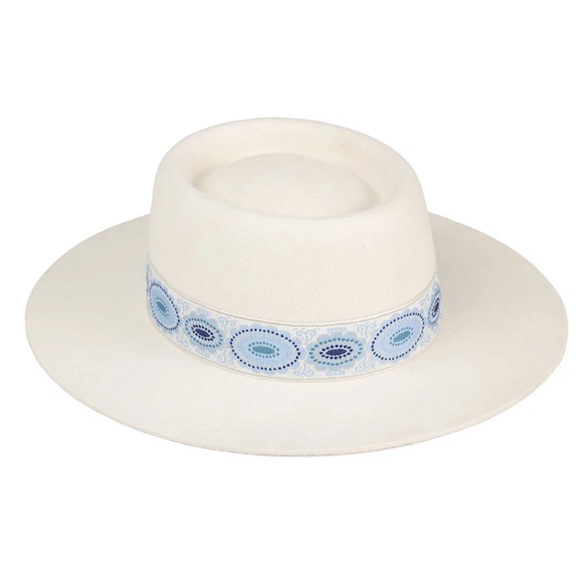 NWT Lack of Color Azure Lolita Boater Hat - Picture 3 of 10